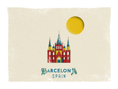 Barcelona, Spain 🇪🇸 barcelona españa español illustration sagrada familia spain spanish