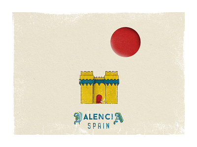 Valencia, Spain 🇪🇸 castle españa español illustration spain spanish valencia wall