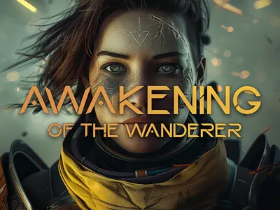 Awakening of the Wanderer destinyinspired digitalportrait futuristic guardian scifiart spacefantasy warrior