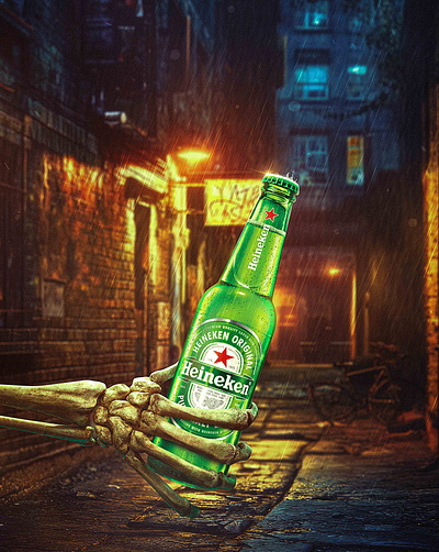 Heineken Beer | Product Manipulation | Social Media Design