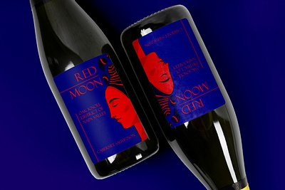 Wine label design graphic design illustration