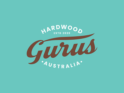 Gurus Hardwood Logo australia hardwood vintage wood