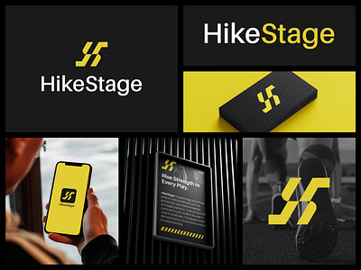 HikeStage Logo Design. brand identity branding branding for startup custom logo h logo icon logo logo design minimal minimalistic logo sports sports branding sports design sports logo startup branding startup logo team logo typography vector