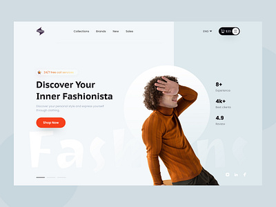 E-commerce website concept best shopify book online cloths colthing design e commmerce fashion brand interface landing page marketplace online shop online shopping product cart shopping website uiux web design website