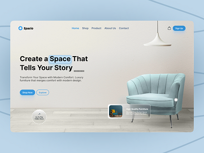 Furniture landing page design furniture landing page landing page ui ui ux ux web page