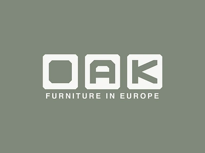 Unused OAK Furniture Logo Design branding chair creative decor e commerce furniture furniture store identity ikea interior letter logo logo logo design logodesign logotype minimal modern oak logo sofa text logo