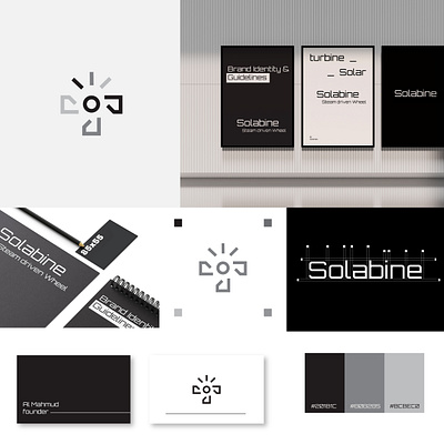 Solabine Logo Brand Guideline brand brand guideline branding logo logo design tech logo