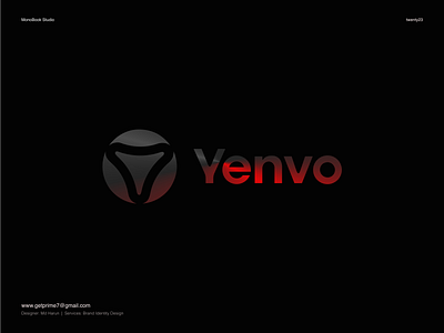 YENVO - Crypto Logo Design blockchine brand identity branding crypto finance icon logo logo design medtech tech tech logo typography wordmark