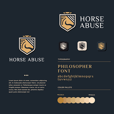 Horse Abuse branding graphic design logo