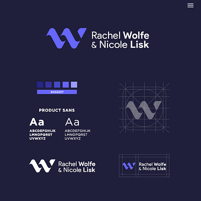 Rachel Wolfe & Nicole Lisk branding graphic design logo