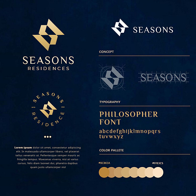 Seasons Residences branding graphic design logo