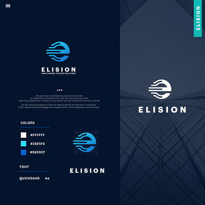 Elision graphic design logo