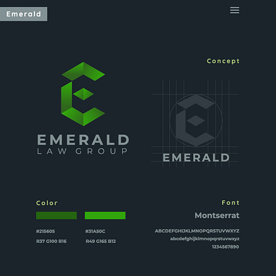 Emerald graphic design logo