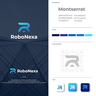 Robonexa branding graphic design logo