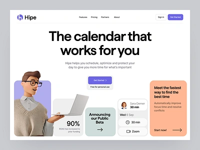 Hipe - Task Manger Website design interface product productivity project management service startup task team management team management website team messaging time management tools time tracking to do list management ui ux web website workflow yasir