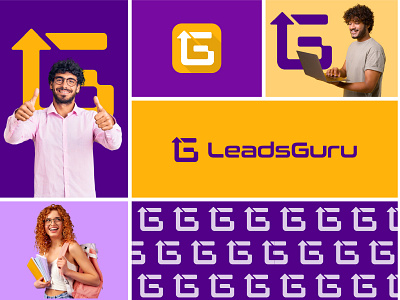 LeadsGuru - Logo Design branding design education graphic design growth illustration knowledge learning letter g letter l logo logo design minimal online course scholarship startup teacher teaching tutor video