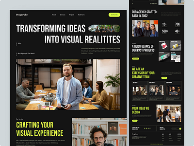 DesignPulse - Agency Website Design agency clean creative agency design designer home page landing page modern portfolio portfolio website professional ui ux web web design website website design