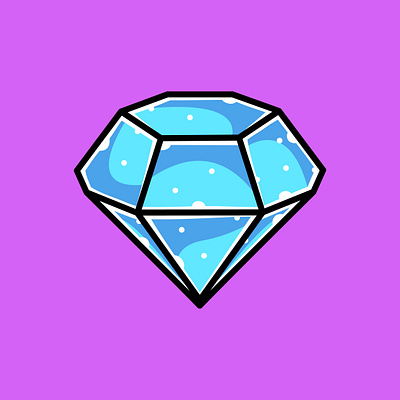 Diamond Doodle Cartoon Illustration wealth