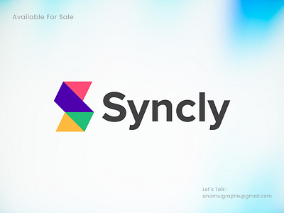 Syncly : Colorful Logo Design for Task Management Mastery Brand identity logo design mark modern logo overlay logo s letter logo s logo symbol task management task management logo task management software visual design