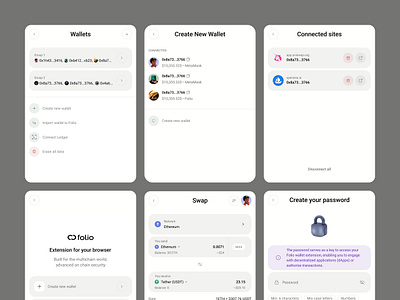 Folio - Crypto wallet for everything onchain analytics clean crypto currency crypto dashboard currency crypto dashboard popup product design wallet crypto
