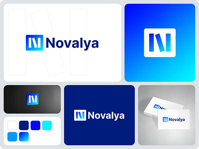 Novalya - Logo Design brand identity branding clean design logo logo design minimal ui visual identity