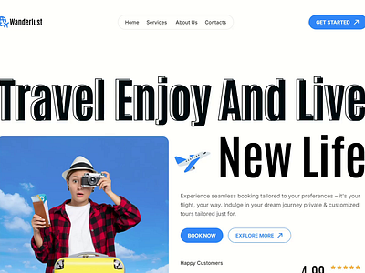 Travel Landing page animation blog booking figma landing page prototype tickets tour tourism tracker travel travel landing page ui ui design user experience web design website