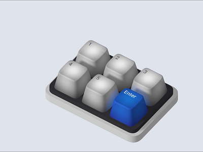 Keyboard Animation 3d 3d design 3d keyboard animation interaction keyboard motion graphics spline ui