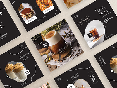 Dusk Coffe Instagram Template Design branding coffe design graphic design logo socialmediapost socialmediatemplate template