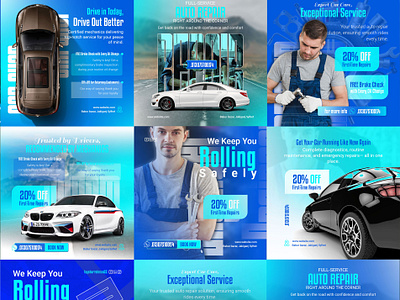 Social media post Design | Automobile Repair Shops ads ads ads design advertising automobile automobile repair shops banner branding car banner car repair design graphic design illustration instagram banner instagram post repair shop social media banner social meida post ui web banner wordpress website