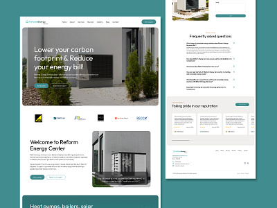 Case Study on Reform Energy Services: Custom UI 3d branding energy website figma graphic design logo seahawk ui wordpress