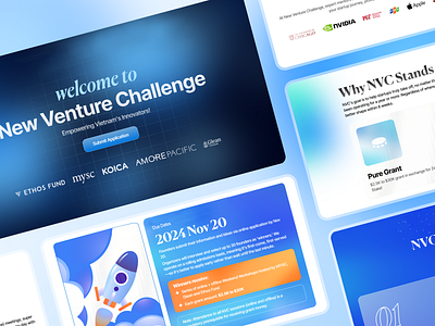 New Venture Challenge desktop modern nvc ui uidesign uxdesign uxui website