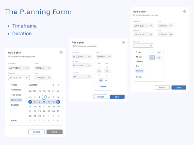 Time Management Case | UI/UX management planner ui