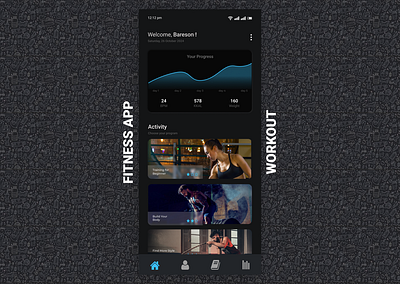 Workout / Exercise dailyui exercise figma gym home new screen trend ui work