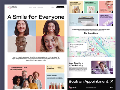 Dental Clinic Website Design animation branding clinic clinic website company website daily ui design dental dental clinic dentist dentist website dentistry doctor health healthcare medical medicine orthodontics tooth ui website