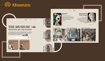 Museum Website history museum ui website