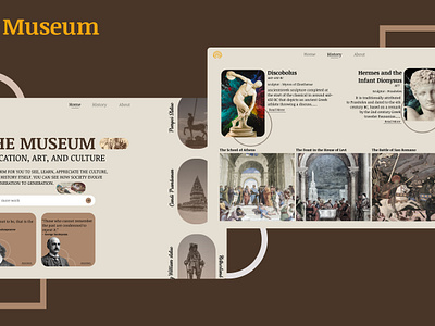 Museum Website history museum ui website