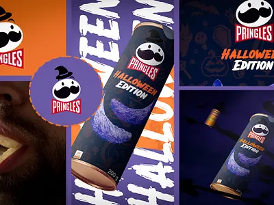 Packaging for Pringles | Design brand branding chips design graphic design halloween pringels product design