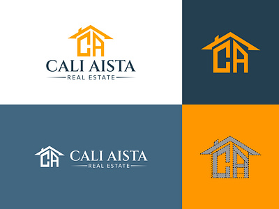 CALI AISTA Real Estate Logo design & identity Design. building logo corporate logo graphic design property logo design real estate real estate brand design real estate investment real estate logo real estate logo branding real estate templates reality logo design