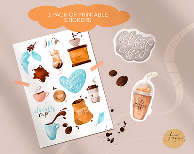 Coffee sticker pack