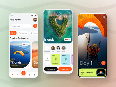 TipPlan- Travel Planner App activity best travel app design ios mamber mobile plan planner product design schedule app social team travel travel agent travel app travel apps travel planner travel visa trip ui