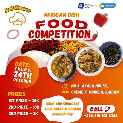 Food competition flyer