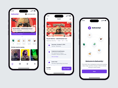 GoEvently: Your ultimate event companion! Part -1 app ui ux