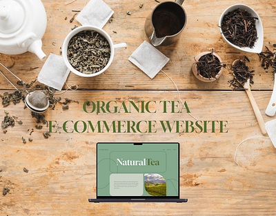 NaturalTea branding ecommerce figma framer tea ui website