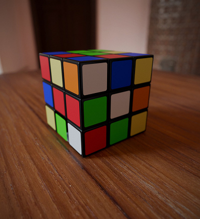 Realistic Render (Rubik's Cube) blender composition realistic render render rubiks cube