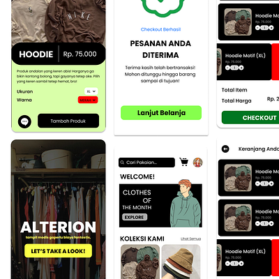 Alterion (Thrifting App) - Project android app project thrift uiux