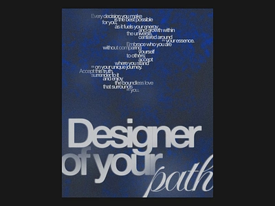 Poster Concept Designer of Your Path brutalism creative layout editorial graphic design logo poster design typography