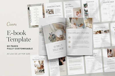 Editable Ebook Template for Canva canva ebook canva ebook template canva template digital marketing ebook canva ebook cover template ebook template ebook template canva guide template guidebook lead magnet canva lead magnet template