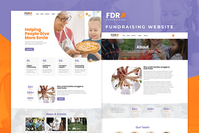 Website for Fundraising - FDR company design elegant fundraising graphic design ui web website