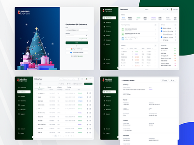 North Pole Logistics: Santa’s Xmas Delivery Admin Panel admin panel dashboard figma ui ux