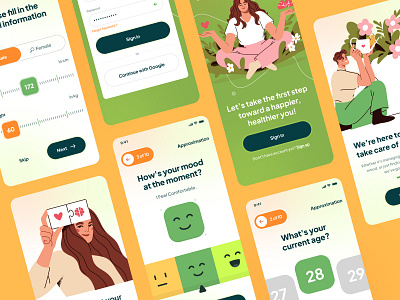 Health App - WIP app dashboard doctor fitness heal health illustration medical mental mentalhealth nutrition selfcare sleep telemedicine tracker ui ux wellbeingapp wellness